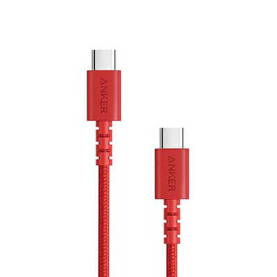 Anker PowerLine Select+ USB-C to USB-C 2.0  cable 6ft- Red